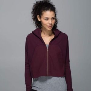 Lululemon Cropped Hoodie Zip Up Sweater 